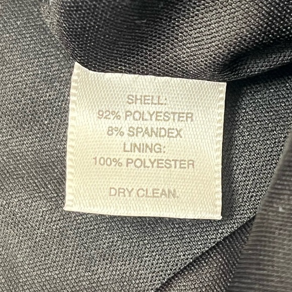 White House Black Market Black V-Neck and Back Dress Size 4 - Picture 10 of 11